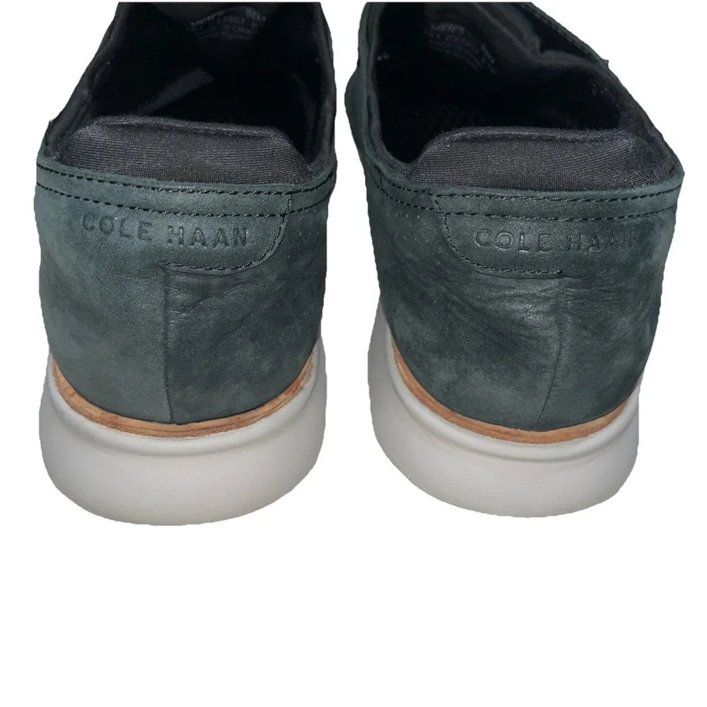 Cole Haan Shoes Men's 9.5 M Blue Leather‎ Laser Wingtip Oxfords C23807